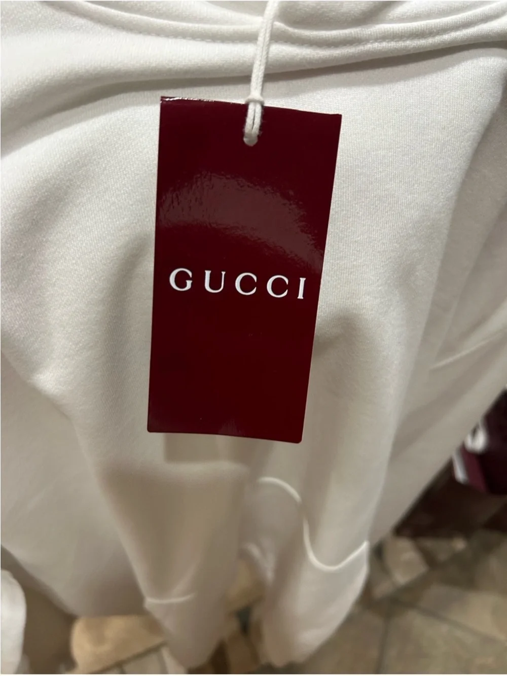 Men’s Gucci, 100% cotton web striped red/green hoodie size XL made in Italy NWT